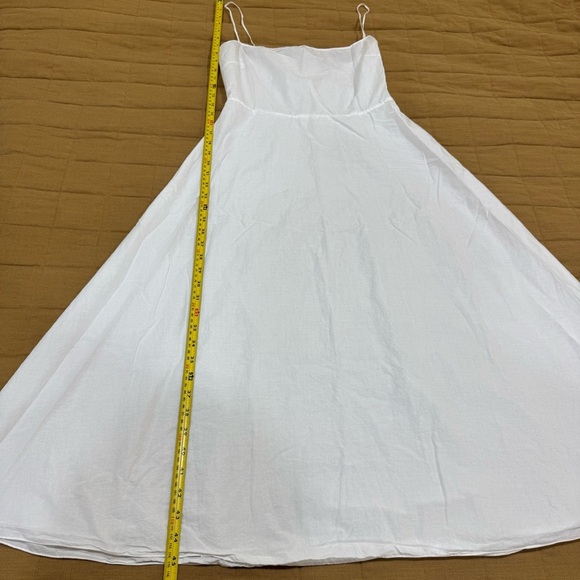 Christian Dior Square Neckline Long White Dress 100% Cotton Dress Size US 6 I 42 - Picture 12 of 13